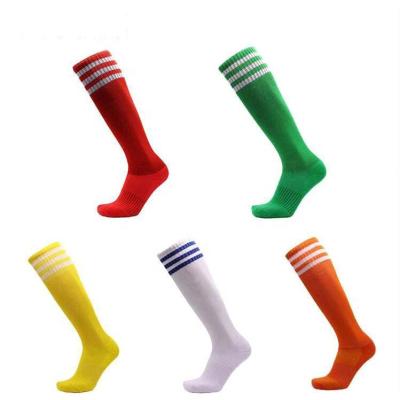 China Viable Wholesale Anti Slip Custom Design Football Grip Knockouts Multicolor Long Football Knockouts Legless Football Socks For Sport for sale