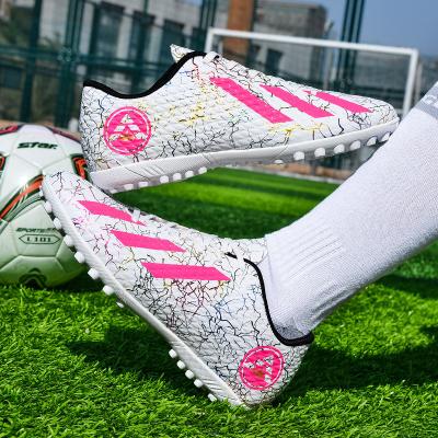 China Leisure Sport Hot Sale Custom Printed Soccer Shoes Colorful Football Turf Shoes Non-slip Soccer Coaches Shoes for sale