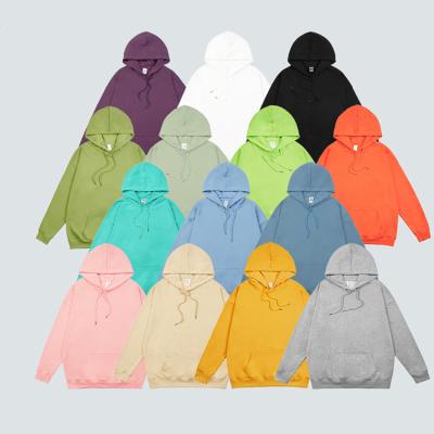 China New Arrival Anti-wrinkle Solid Color Drop Shoulder Men's Pullover Hoodie Windproof Oversized Hoodie for sale