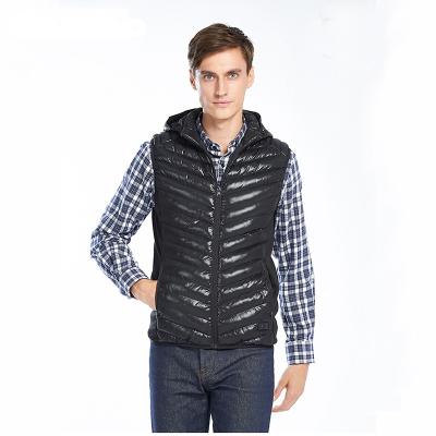 China High Quality Breathable Winter Outdoor Warm Clothes Down Padded Sports Padded Heated Vest Jacket For Men for sale