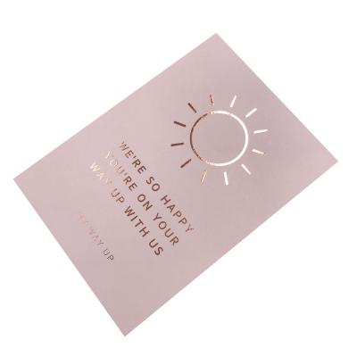 China OEM Styles Customized Printing Gold Foil Thank You Greeting Cards for sale