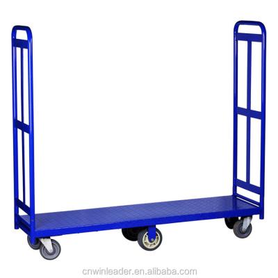 China Durable High Quality 6 Wheels Folding Warehouse Utility Cart, U Ship Trolley YLD-FT003 for sale