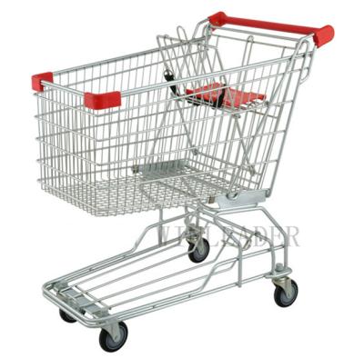 China Durable Asian Style Wire Shopping Trolley for sale