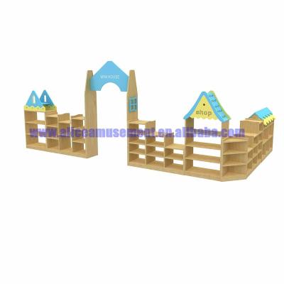 China The simple assembly of contemporary children's wooden shelves and simple solid wood children's magazine racks for sale