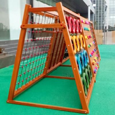 China Alice Large Wooden Fun Outdoor Equipments For Solid Wood Kids for sale