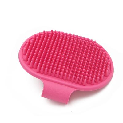 China Viable Pet Silicone Shampoo Brush For Long Medium Large Short Hair Pets Non-slip Grooming Shower Bath Brush Massage Rubber Comb for sale