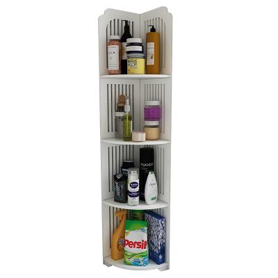 China Nordic Storage Simple Toilet Rack Kitchen Toilet Bedroom PVC Wind Shelving Boxed Storage Pet Supplies Racks for sale