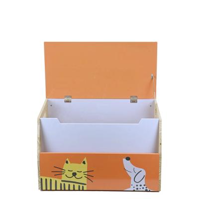 China Factory price OEM workable industrial solid wood pine kitchen cable box multifunctional storage box for sale