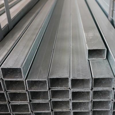 China S355JR S355 Galvanized Rectangular Steel Pipe Hot Dip Galvanized Square Steel Tube for sale