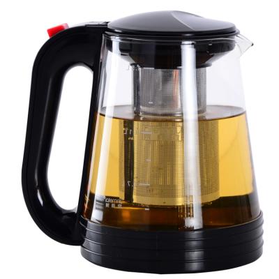 China Viable Wholesale Custom Eco-Friendly Teapot With Dismountable SS Borosilicate Pyrex Glass Chinese Teapot Set Infuser for sale