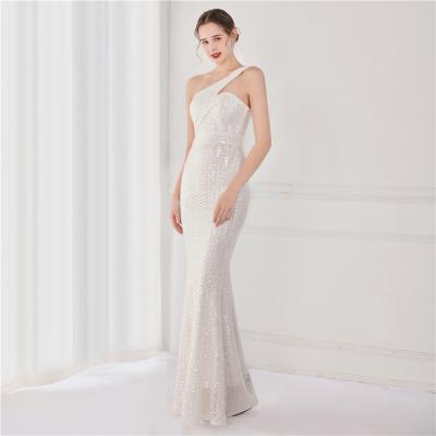 China 2021 new stitching 18891# sexy sleeveless shouldered queen anti-static one is ball gown for sale