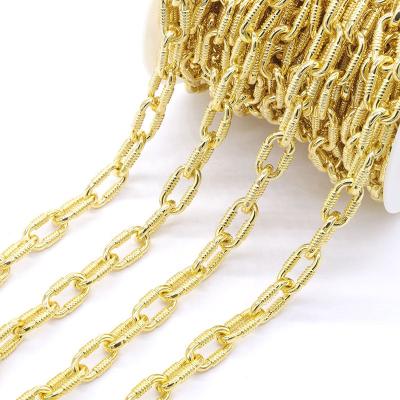 China Party\Gift\Women Wholesale 18k Gold Plated 17*10mm Long Round Link Chains for sale