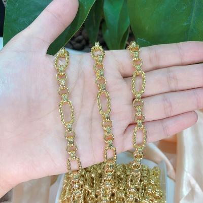 China Party Gold Plated Roll Chain\Gift\Women's 18K Link Chain For Jewelry Making Fashion Jewelry for sale