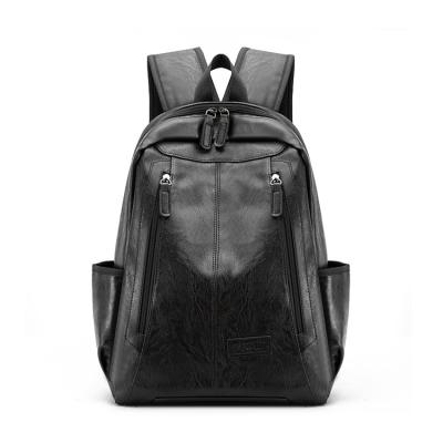 China 2021 New Vintage Luxury PU Leather Backpack Fashionable Comfortable Waterproof for sale