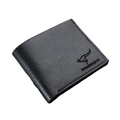 China Fashion designer sublimation waterproof male luxury mini small clip card silver short wallet for sale