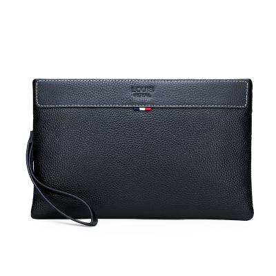 China Waterproof Envelope Bag Clutch For Men's Classic Fashion Leisure Handbag Business PU Leather Casual Tote Yarn Decoration Lious Royal for sale