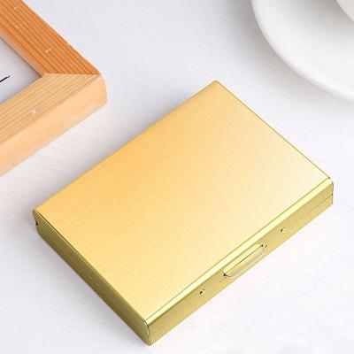 China Custom RFID Wallet Metal RFID Logo Business Gifts Card Holder Blocking Men's Credit Card Holder for sale