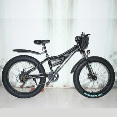 China Manufacturer Wholesale Electric Bicycle 48V Motor Tire Electric Bicycle 4.0 Steel Electric Bicycle 1000W Fat Bike for sale