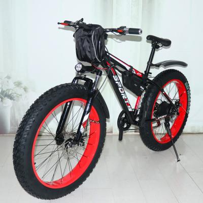 China New Electric Snowmobile 48v2000w Fat Bike Lithium Mountain Bike Electric Power Bike Electric Electric Bike Steel Electric eBike for sale