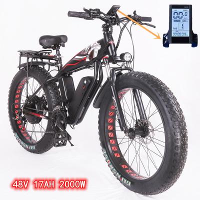 China City electric bicycle aluminum alloy 2000w electric bike 32AHmountain front and rear dual motor electric bicycle for sale