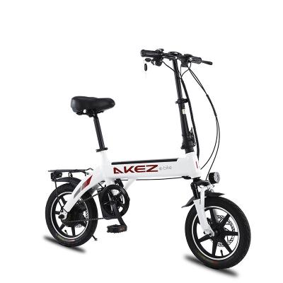 China Aluminum alloy Poweful 14 inch 250W road Ebike portable motorcycle adult electric bicycle mountainbike for wholesale for sale