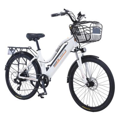 China 2021 steel 350W delivery ebike city wide range electric bike bicicleta electrica mid vintage adult fast drive for sale