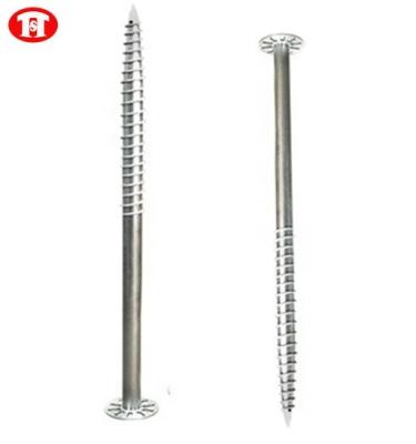 China FOR BASE Screw Anchor High Quality Ground Ground Screw With Flange Plate Steel Galvanized Ground Screw Pile Manufacturer for sale