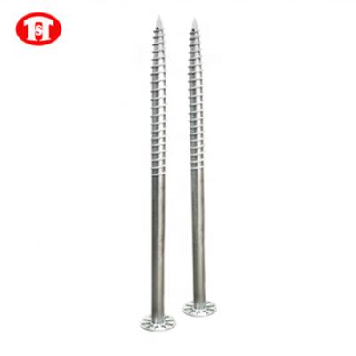 China FOR Q235 BASE Propeller Screw Anchor Steel Metal Galvanized Earth Anchors Sprial Ground Screw For Solar for sale