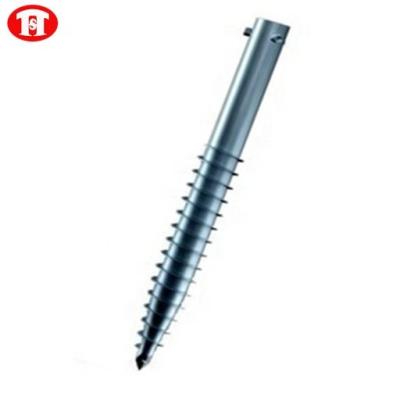 China FOR BASE Spiral Ground Screw Anchorspiral Post Screw Recessed Ground Piles for sale