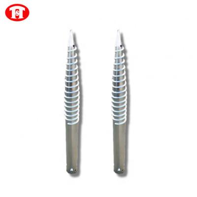 China FOR BASE Spiral Galvanized Ground Anchor Spiral Screw Ground Bolt For Fencing Systems for sale