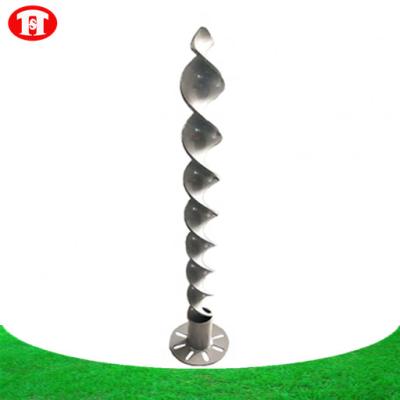 China FOR BASE Metal Spike Helical Anchor Ground Screw and Foundation Barrier Screw Stack for sale