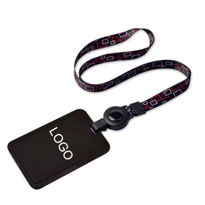 China Sublimated Company Personnel ID Card Holder Lanyard With Customized Printing for sale