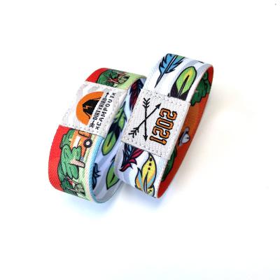 China Newest Style Club Elastic Wristband Custom Design Club Wristband With Logo for sale