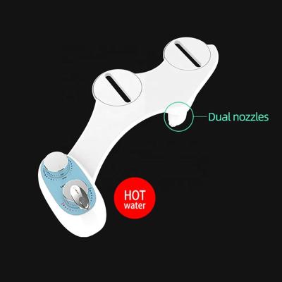 China Non-electric Hot And Hot Water Self Bidet Toilet Mechanical Attachment Modern Double Cleaning Spout for sale