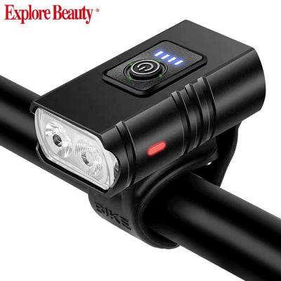 China Aluminum Alloy+ABS USB Rechargeable Bike Light 5 