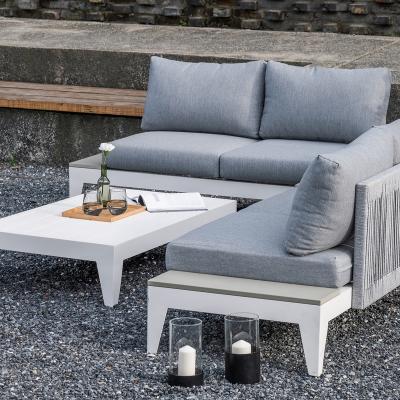 China Orientop Modern Luxury Outdoor Sofa Set Sectional Outdoor Furniture Garden Set Gray Outdoor Sofa Set for sale