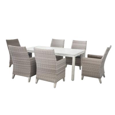 China Modern Factory Direct Set Garden Patio Dining Outdoor Dining Table Sets With High Quality for sale