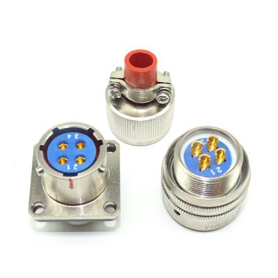 China 4 Pin Aviation Electrical Plug Y50DX Plug High Current Male-Female Plug Connector Military Circular Power Supply Plug for sale