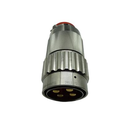 China Y50DX-D404 12mm Diameter 4pin Socket 250A High Current Male Female Connector Bayonet Power Supply Military Electrical Plug for sale