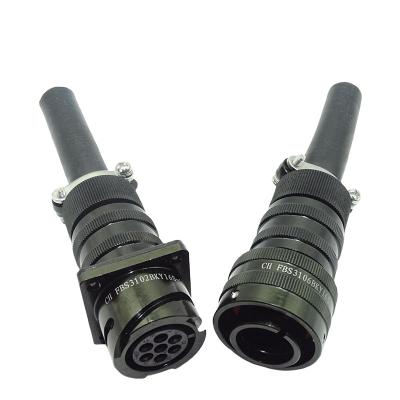 China Military electrical connector FBS-3106BKY16S-1P/Male FBS-3102BKY16S-1SN 8pin black of aviation female ex-proof explosion-proof socket electrical plug for sale