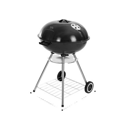 China Easily Assembled Portable BBQ Kettle Grill with Wheels, Charcoal Grill Mini Small BBQ Smoker Grill for Outdoor Cooking Camping and Picnic for sale