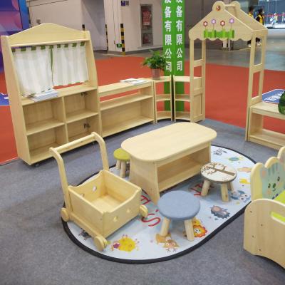 China Modern Customized School Furniture Set For Toddler Cute Wooden Furniture For Daycare Children Under 4 Years Old for sale