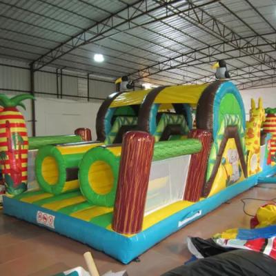 China School Park Inflatable Obstacle Course Cheap Price Inflatable Obstacle Course For Kids Under 7 Years Old for sale