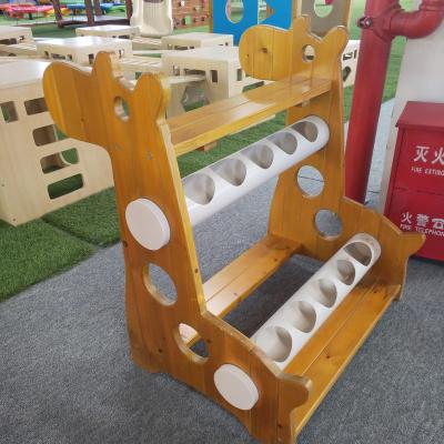 China Cheap FLOOR Price Cylinder Planter With Shelf Outdoor Flower Planter For Kindergarten Kids Plant Container for sale