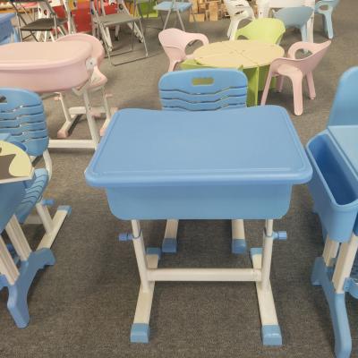 China Modern Plastic Desk And Chair For Classroom Cheap Price Class Teaching Equipment Sets On Sale for sale