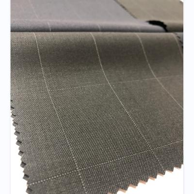 China Anti Pill Window Pane In High Quality For Worsted Merino Wool Mens Suit Fabrics Ready Stock 30% In China Factory for sale