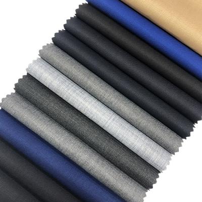 China Anti Pill Plain Colors In High Quality For Worsted Merino Wool Mens Suit Fabrics Ready Stock 30% for sale