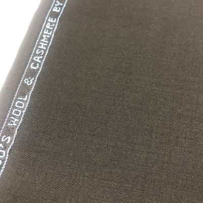 China Anti Pill Solid Black Twill For Mens Ready Blend Merino Wool Stock 50% Worsted Suit Fabrics In China Factory for sale