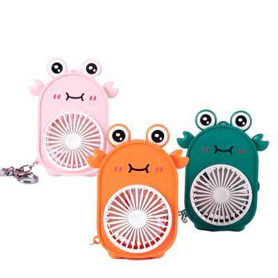 China Personal Usb Battery Operated Handheld Mini Portable Electric Rechargeable Fan Handheld Cute Crab Fan Small for sale