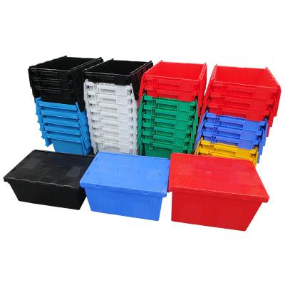 China Strong Boxed Storage And Moving Company Use Collapsible Plastic Plastic Storage Locking Box Space Saving Recycled Plastic Crate for sale